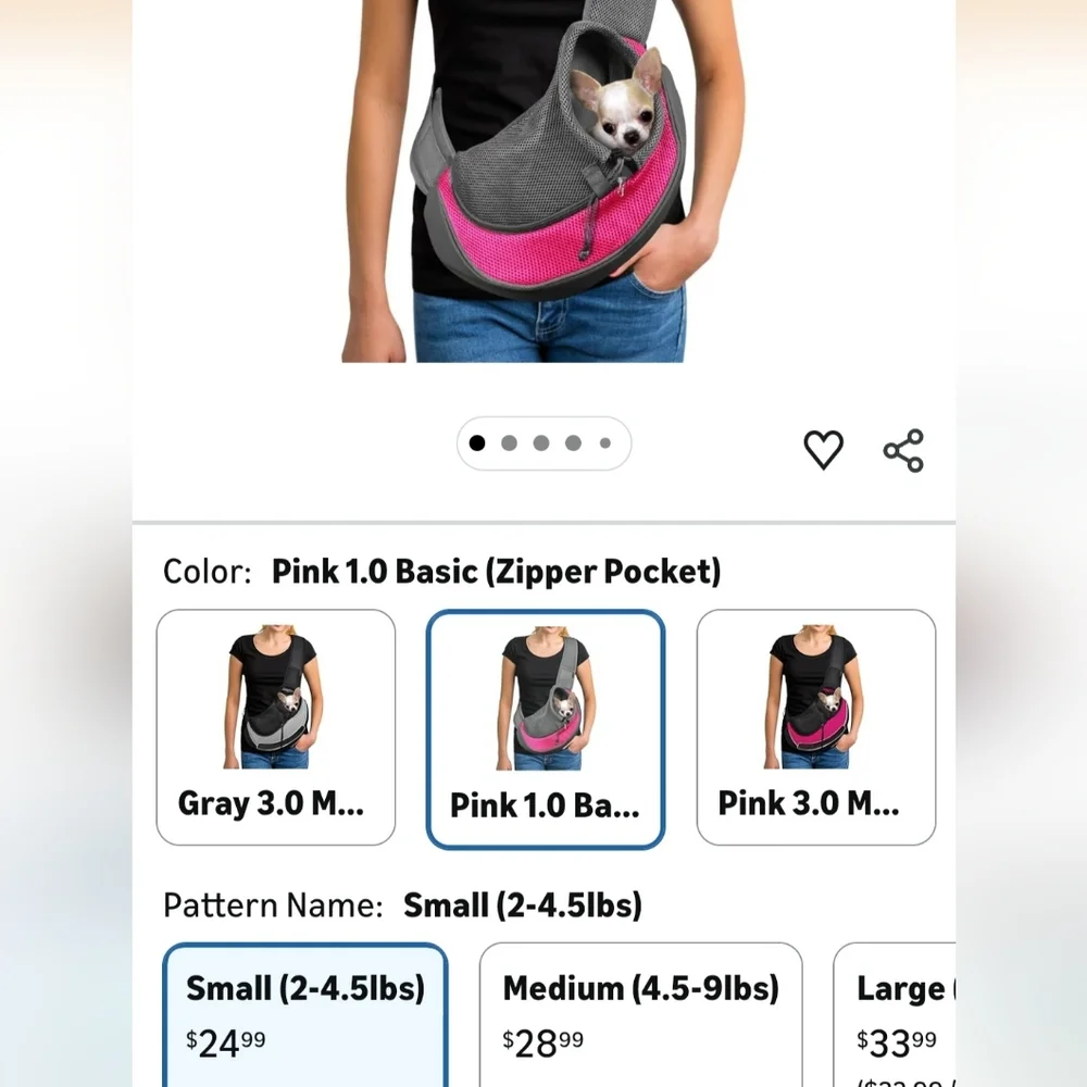 Pet Sling Carrier Sling